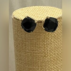 Black onyx faceted studs